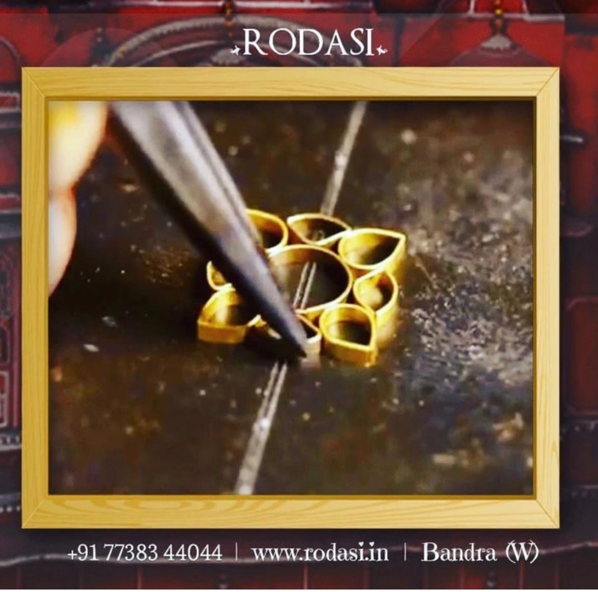 Jewellery artisans working on handcrafted details