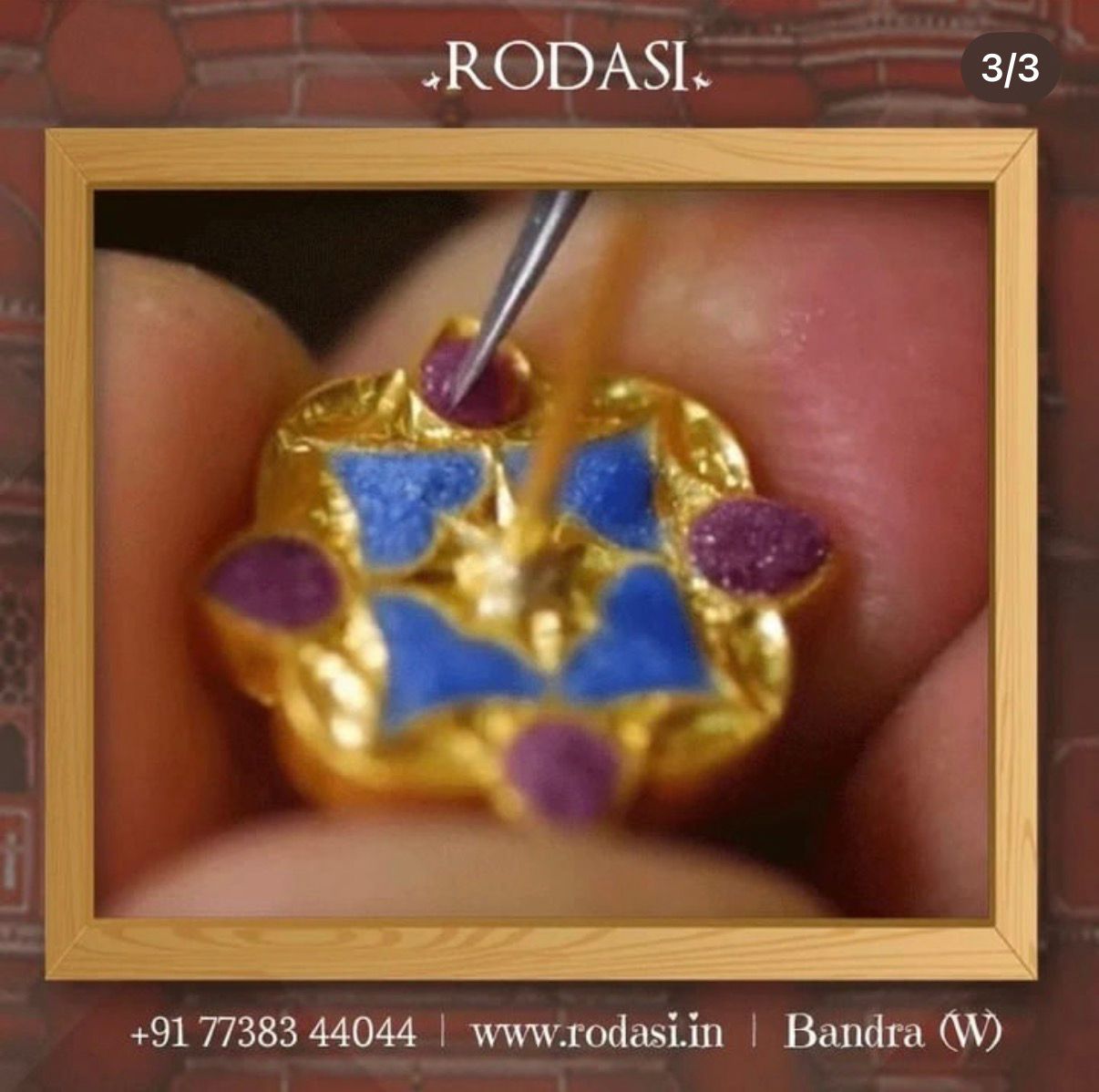 Artisan shaping a jewellery piece